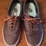 Vans Era Herringbone Mens Size 11 shoe with Leather Laces