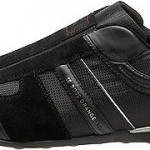 Hugo Boss Shoes Kempton I Leather Suede Men Sneakers Trainers Black AUTHENTIC