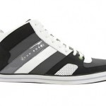 Hugo Boss Shoes Somerset Leather Men Mid Hig Sneakers Trainers Grey AUTHENTIC