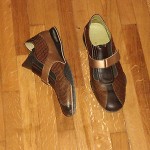 cole haan air estadio brown perforated leather shoes 13 M