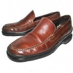 COLE HAAN NIKE AIR MEN’S Brown LEATHER slip on  size 9 M