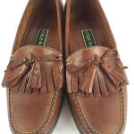 COLE HAAN Shoes LEATHER Brown Casual TASSEL Loafer MENS 10 D