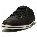 $225 Hugo Boss GREEN APACHE Black Fashion Sneakers 11 44 Mens Kicks 10.5 44.5