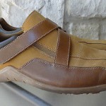 Cole Haan Velcro Two Tone Brown Leather Drivers casual shoes size 12 NICE