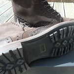 brand new mens HUGO BOSS lunno open brown leather boots UK10/EU44/US11  rrp£330