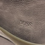 $275 Hugo Boss Black Label Grey Ankle Leather Mens Boots 9 42 Sneakers Casual .5