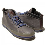 $275 Hugo Boss Black Label Grey Ankle Leather Mens Boots 9 42 Sneakers Casual .5