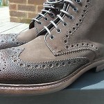 brand new mens HUGO BOSS lunno open brown leather boots UK6/EU40/US7  rrp£330