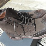 brand new mens HUGO BOSS lunno open brown leather boots UK6/EU40/US7  rrp£330