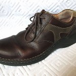 CLARKS Mens 10 M Shoes Brown Leather Oxford Lace Up Casual Dress