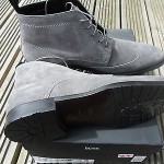 brand new mens HUGO BOSS clelior grey leather boots UK10/EU44/US11 rrp£199
