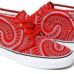 Supreme / Vans Uptown Chukka –  Red  – Size 9.5 S/S 2014 100%Authentic CDG BAPE