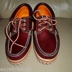 New Mens TIMBERLAND Classic Heritage 3-Eye Classic Lug Shoes Burgundy 50009