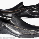 Cole Haan Black Leather Venetian Driving Moccasins Loafers Shoes 14 Medium