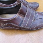 Cole Haan Nike Air Brown Leather Slip-on Velcro Driving Loafers 8 M