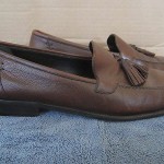 COLE HAAN CITY Brown Leather Mens Tassle Loafers MADE IN ITALY Size 11 D