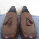 COLE HAAN CITY Brown Leather Mens Tassle Loafers MADE IN ITALY Size 11 D
