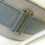 AUTHENTIC Diesel Men’s Fashion Sneakers Lounge White / Gray Leather $125