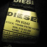 NWT AUTHENTIC Diesel  Fashion Shoes A-Head Black Sneakers  9
