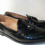 Cole Haan Men Black Leather Kiltie Tassel Loafers Size 9 M Casual Dress Shoes