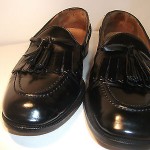 Cole Haan Men Black Leather Kiltie Tassel Loafers Size 9 M Casual Dress Shoes