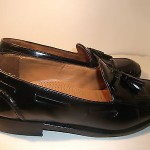 Cole Haan Men Black Leather Kiltie Tassel Loafers Size 9 M Casual Dress Shoes