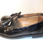 Cole Haan Men Black Leather Kiltie Tassel Loafers Size 9 M Casual Dress Shoes