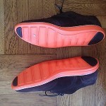 Cole Haan sz 12 Lunargrand Wingtip Brown Orange Suede Shoes C11097 New w/out Box