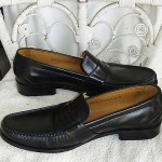MINT!  COLE HAAN MEN’S SIZE 14 PENNY LOAFER BLACK LEATHER SHOES