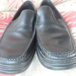 Men’s Cole Haan Nike Air Black Leather Slip On Loafer Shoe-Sz 11 M