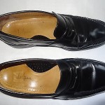 Men’s COLE HAAN Black LEATHER Classic Slip-On Penny Loafer Casual Shoes – 10.5M