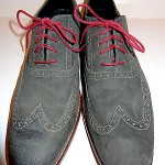 Men’s Cole Haan Nike Air Colton Grey Suede 13 M Wingtip Oxfords