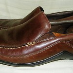 COLE HAAN 9.5 M Mens Shoes Brown Leather Loafers Casual Driving Moccasins SHOES