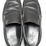 Men’s COLE HAAN Black Leather Slip On Loafers Vibram Soles Size 11 M