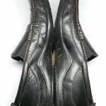 Men’s COLE HAAN Black Leather Slip On Loafers Vibram Soles Size 11 M