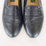 COLE HAAN Vintage Black Leather Loafers Moccasins Dress Shoes Made in Italy 8.5
