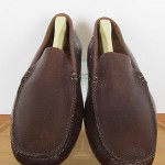Men’s sz 9 M brown leather Cole Haan Nike Air slip on driving mocs loafers shoes