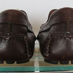 Men’s sz 9 M brown leather Cole Haan Nike Air slip on driving mocs loafers shoes