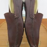 Men’s sz 9 M brown leather Cole Haan Nike Air slip on driving mocs loafers shoes