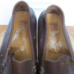 Men’s sz 9 M brown leather Cole Haan Nike Air slip on driving mocs loafers shoes