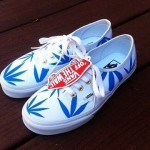 Marijuana Leaf custom Vans SZ 6.5 MENS/8 WOMENS
