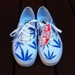 Marijuana Leaf custom Vans SZ 6.5 MENS/8 WOMENS