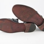 Mens Cole Haan BRAGANO Italy Black Leather Woven Dress Sandal Casual Shoes 7.5 M