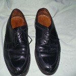 ww COLE HAAN BLACK LEATHER OXFORDS MENS 7.5 M