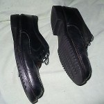 ww COLE HAAN BLACK LEATHER OXFORDS MENS 7.5 M
