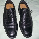 ww COLE HAAN NIKE AIR BLACK LEATHER OXFORDS MENS 7 M