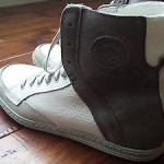 NEW MENS DIESEL DRUGO GULLIVER WHITE / CHARCOAL GRAY SNEAKERS HIGH TOPS SIZE 11