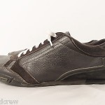 DIESEL CASUAL FASHION SNEAKERS LEATHER SHOES sz 12 mens brown suede lace up