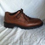 NICE!!! Mens shoes COLE HAAN brown leather lace up oxfords sz 9.5 M
