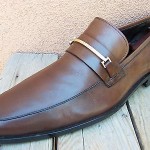 Hugo Boss Mens Dress Shoes Size 11M Brown Leather Casual Comfort Slip On Loafers